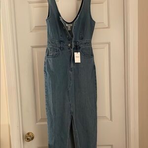 Forever 21 Blue Denim Sleeveless Dress S